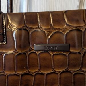 Esprit Dark Brown Crocodile Pattern Bag